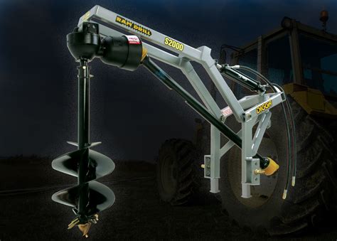 digga post hole digger for skid steer|truck mounted post hole digger.